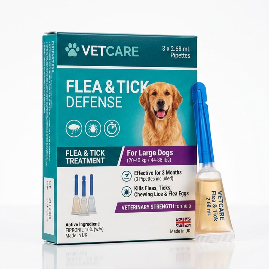 Antipulgas Pipeta Cães 10 a 25kg — produto disponível na loja Patas & Companhia