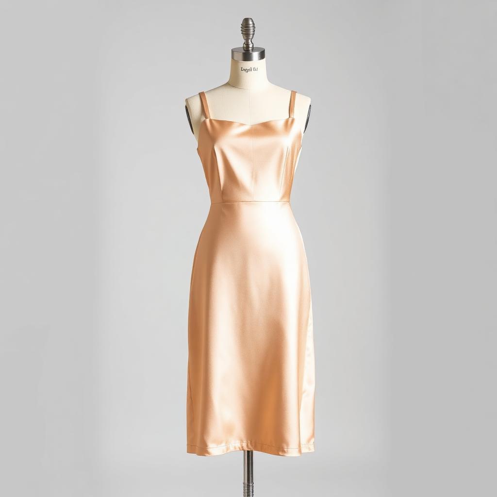 Vestido de Cetim Alça Fina — produto disponível na loja Alma Urbana Moda