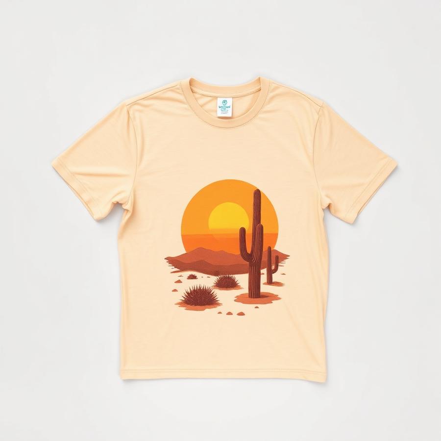 Camiseta Deserto Areia — produto disponível na loja Bravo Jeans