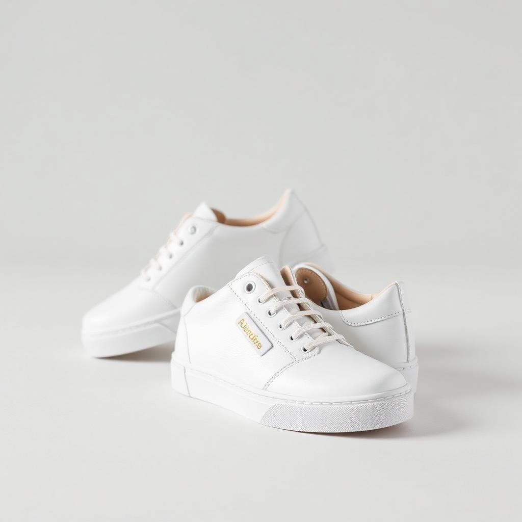 Tênis Branco Minimalista em Couro — produto disponível na loja Alma Urbana Moda