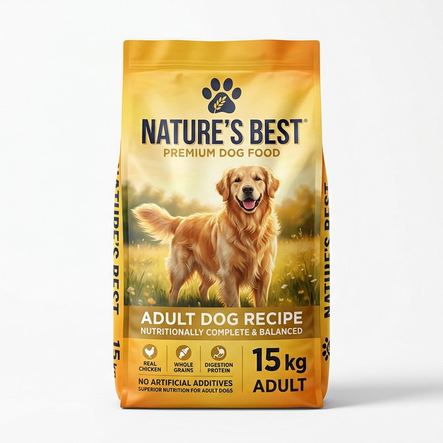 Ração Premium Adultos Frango e Carne 15kg — produto disponível na loja Patas & Companhia