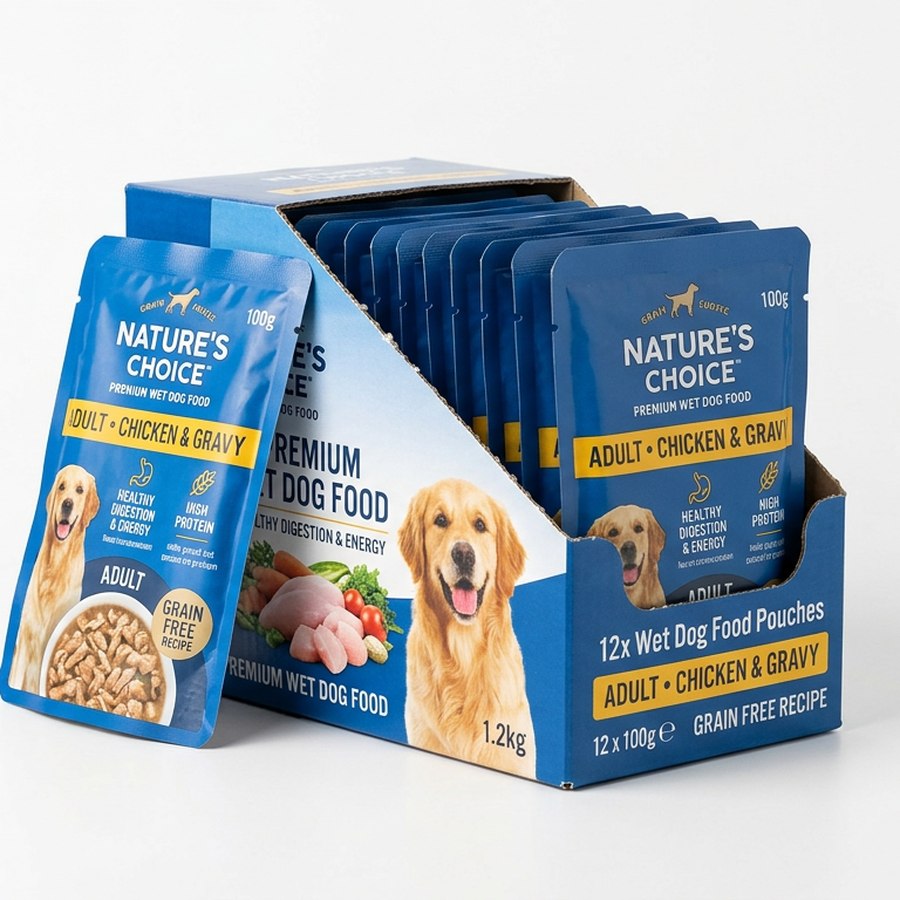 Ração Úmida Sachê Cães Filhotes 100g (caixa 12un) — produto disponível na loja Patas & Companhia