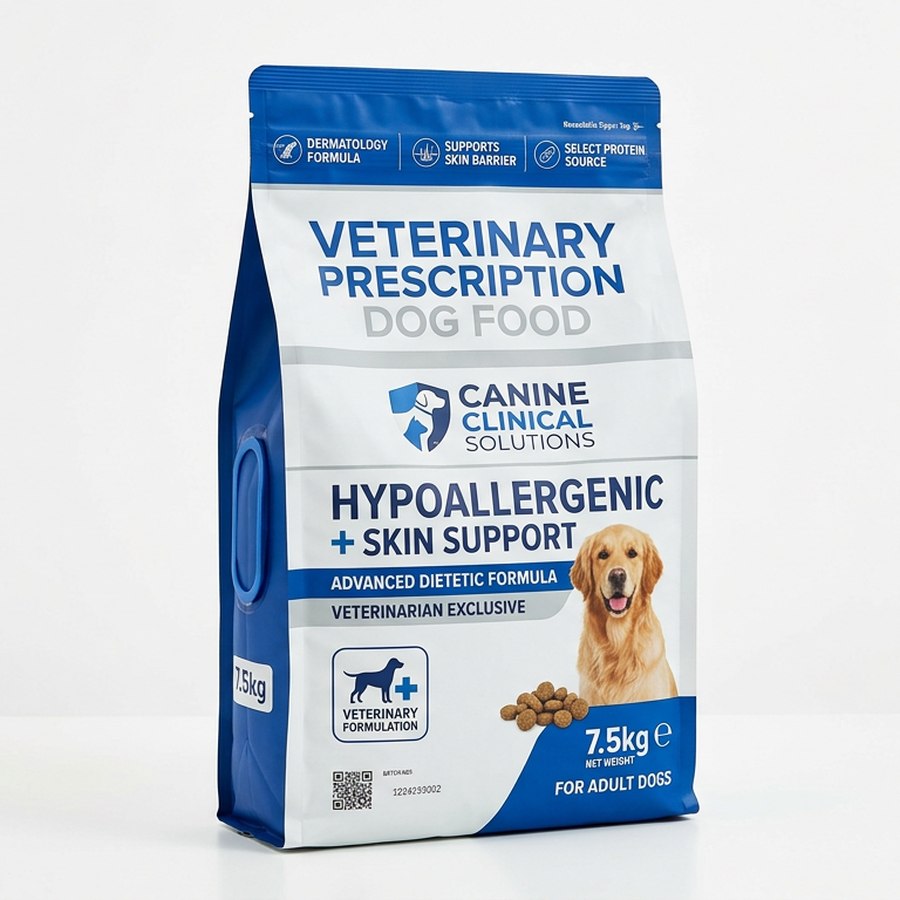 Ração Hipoalergênica Veterinária Cães 7,5kg — produto disponível na loja Patas & Companhia