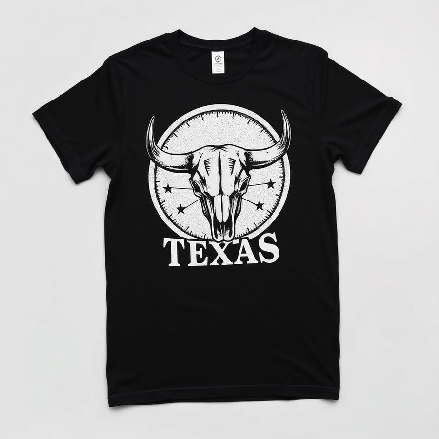 Camiseta Texas Preta — produto disponível na loja Bravo Jeans
