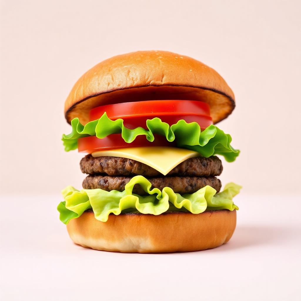 Hambúrguer X-Salada Artesanal — produto disponível na loja Brasa Burger Lanches