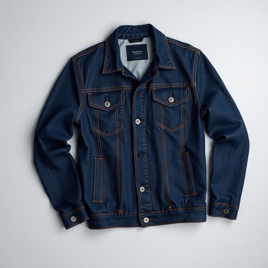 Jaqueta Jeans Masculina Escura — produto disponível na loja Bravo Jeans