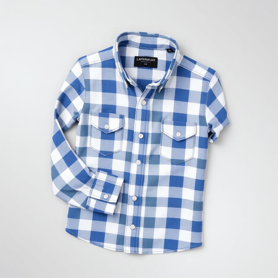 Camisa Xadrez Masculina Azul — produto disponível na loja Bravo Jeans
