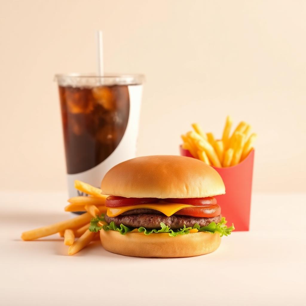 Combo X-Salada + Batata + Refri — produto disponível na loja Brasa Burger Lanches